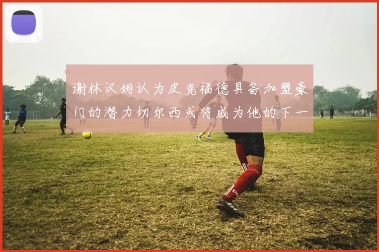 谢林汉姆认为皮克福德具备加盟豪门的潜力切尔西或将成为他的下一个选择